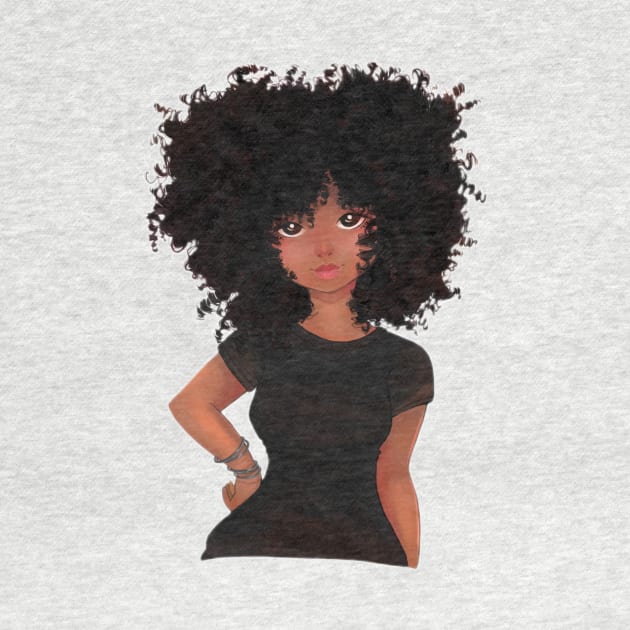 Naturally Curly Brown Skinned Woman by NaturallyBlack